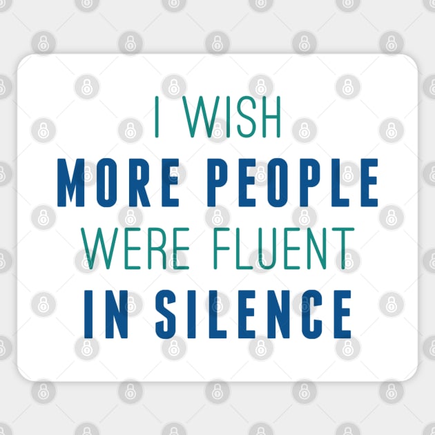 Fluent In Silence Sticker by LuckyFoxDesigns